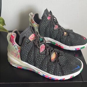 Nike LeBron 18 Multicolor men’s sneakers basketball athletic streetwear